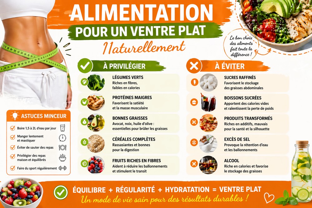 Alimentation pour un ventre plat -minceurboost