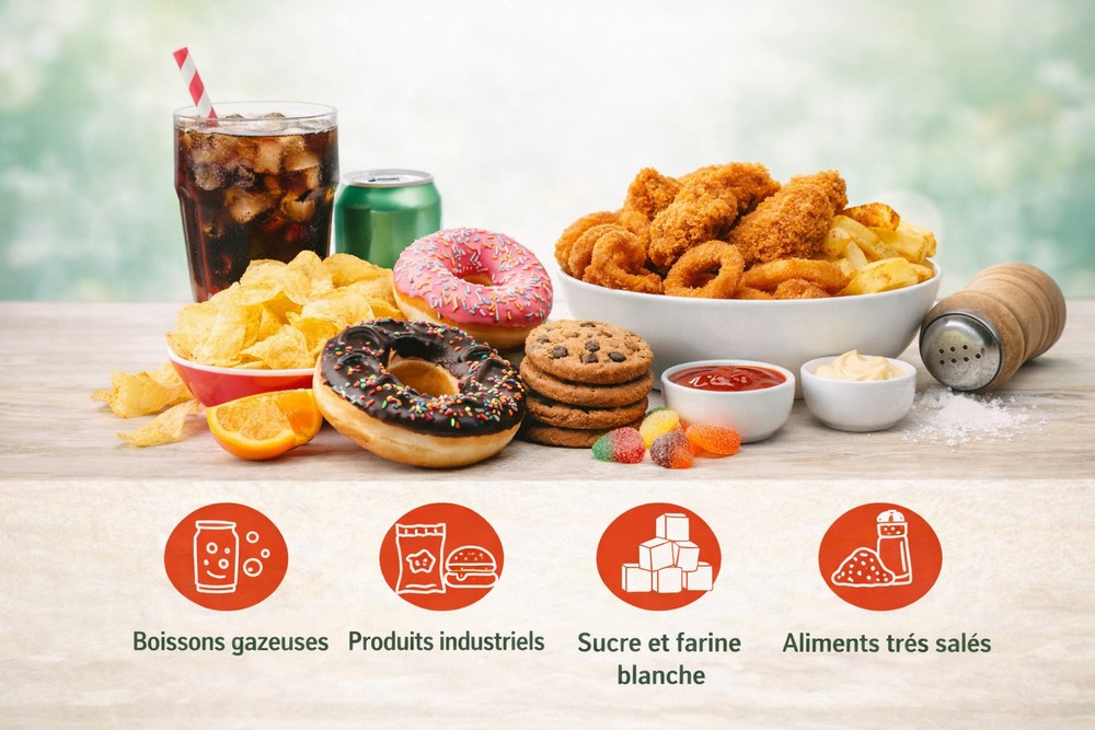 Aliments à éviter pour un ventre plat