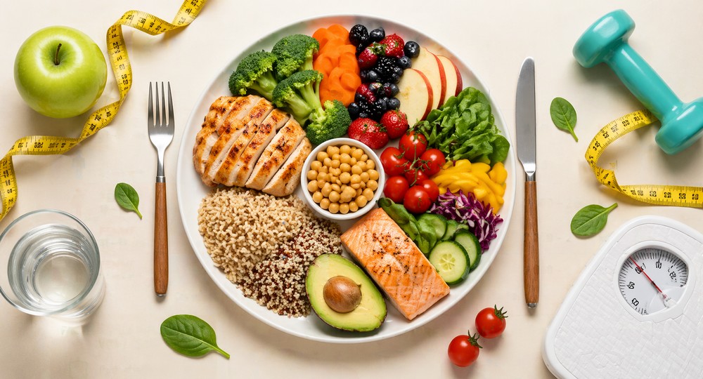 Assiette équilibrée et mode de vie sain