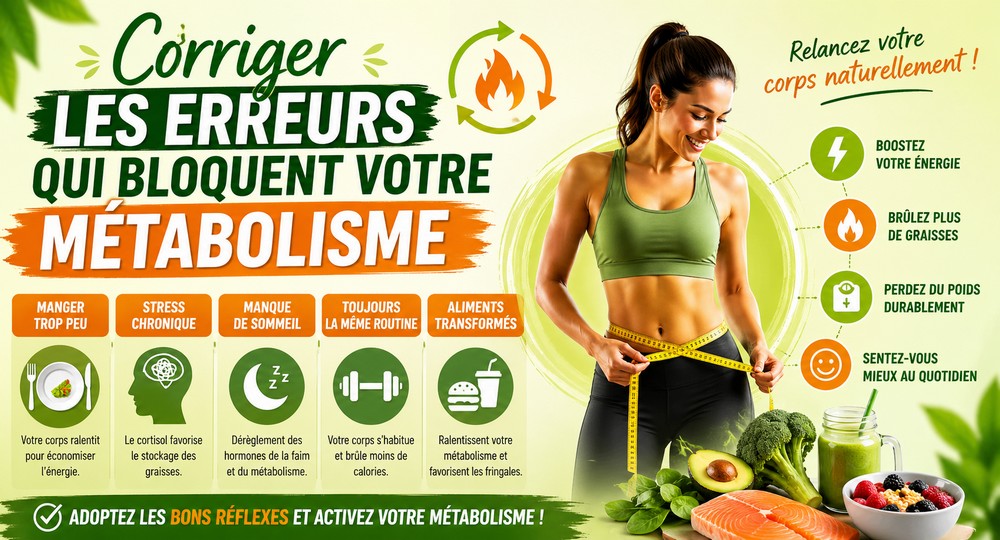 Corriger les erreurs pour booster votre métabolisme