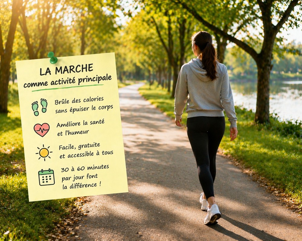 La marche comme activité principale