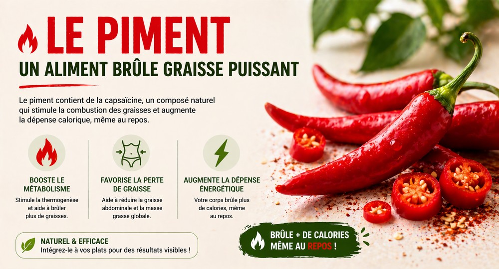 Le piment : brûler les graisses efficacement