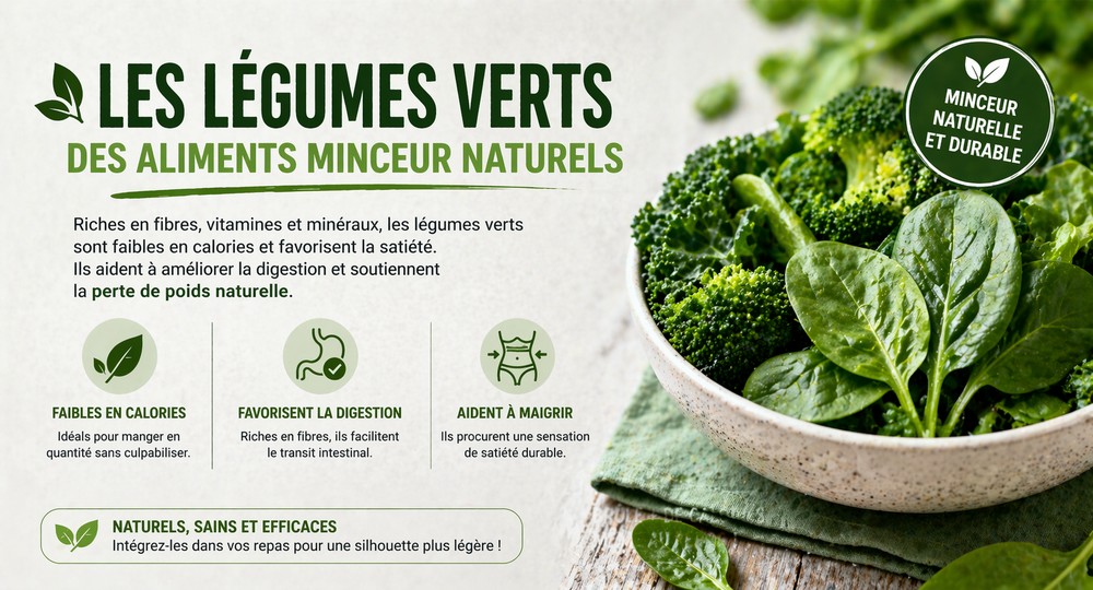 Légumes verts pour une alimentation saine