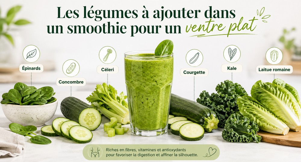 Les légumes à ajouter dans un smoothie pour un ventre plat