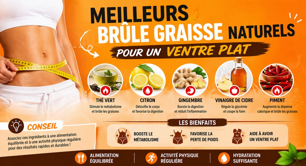 Meilleurs brûle graisses naturels-ventre plat -minceurboost