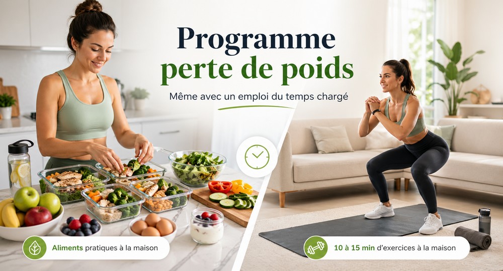 Mode de vie sain : préparation des repas et activité physique