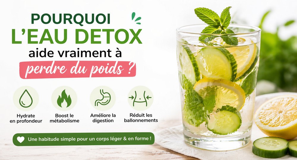 Pourquoi l’eau détox aide vraiment à perdre du poids ?