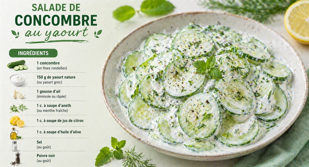 Salade de concombre au yaourt