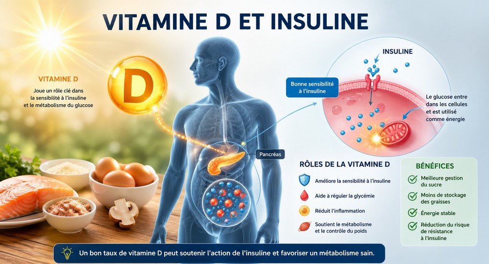 Vitamine D et insuline quel impact sur le poids ?