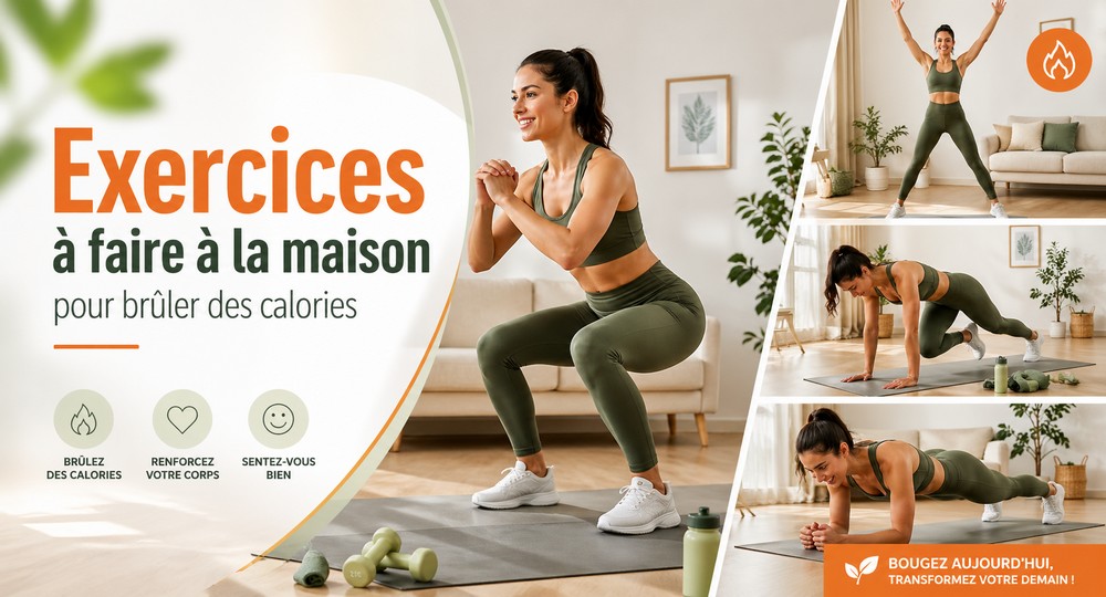 exercices à faire à la maison pour brûler des calories