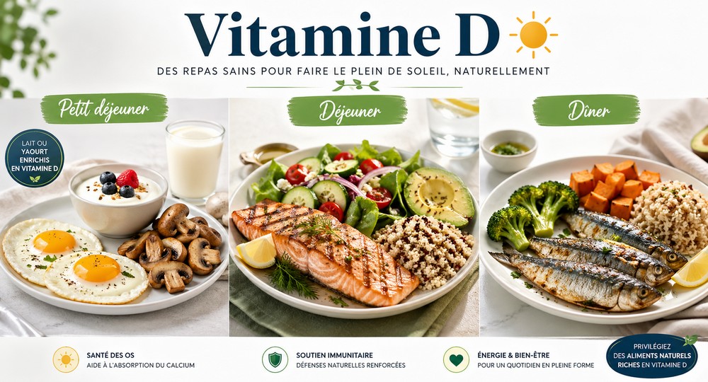plats avec des aliments riches en vitamine D pour maigrir