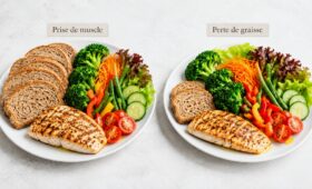 Assiette perte de graisse ou prise de muscle