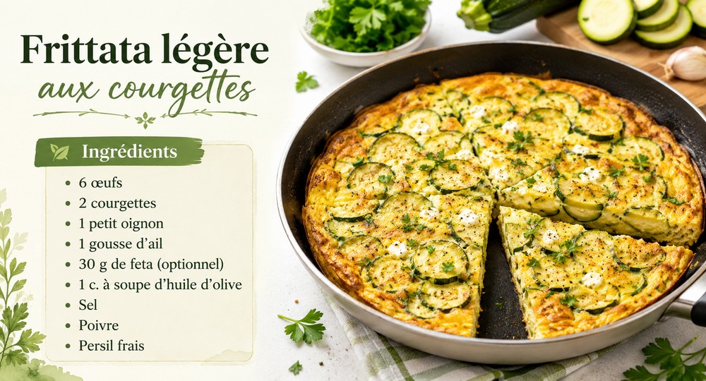 Frittata légère aux courgettes