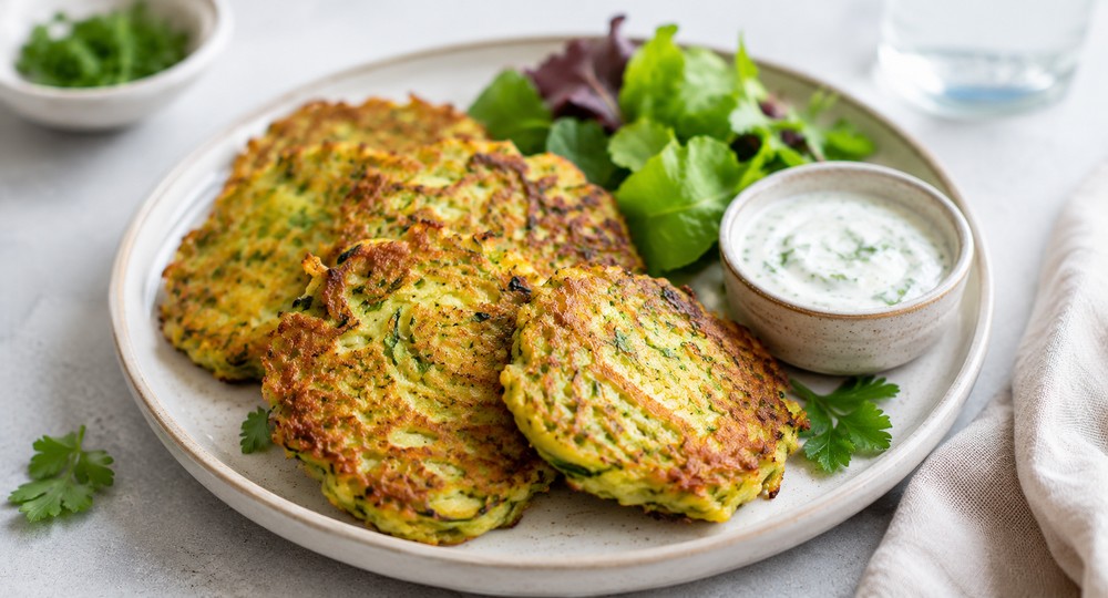 Galettes de courgettes légères