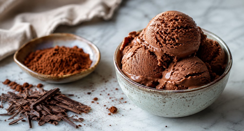 Glace chocolat healthy sans sucre ajouté