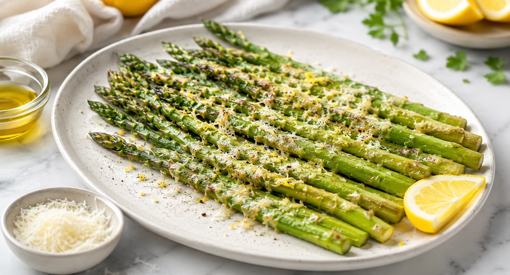 asperges vertes au parmesanet healty