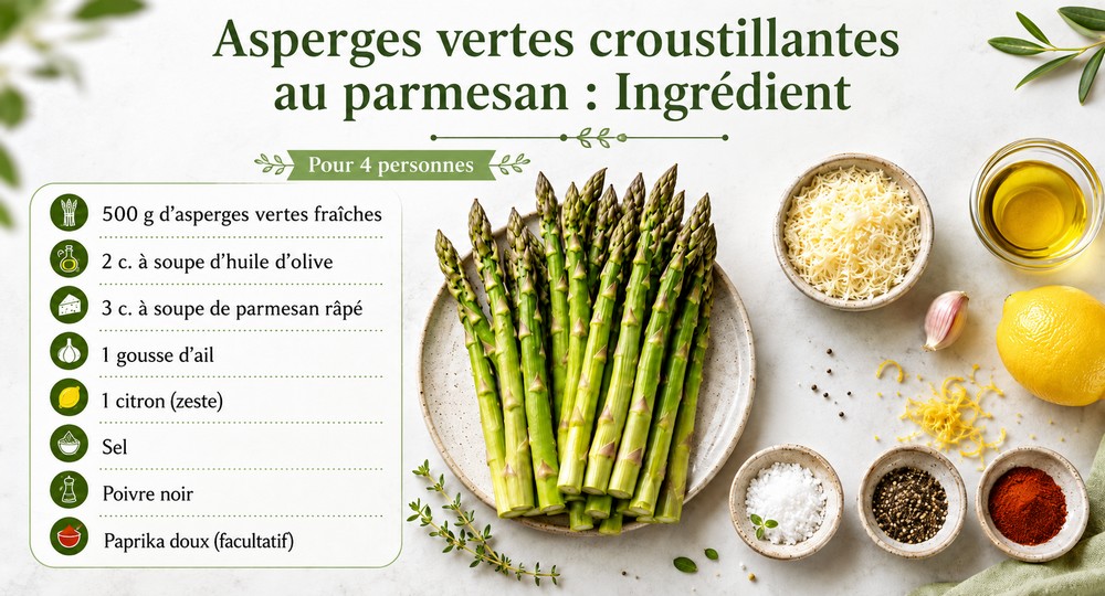 asperges vertes croustillantes au parmesan