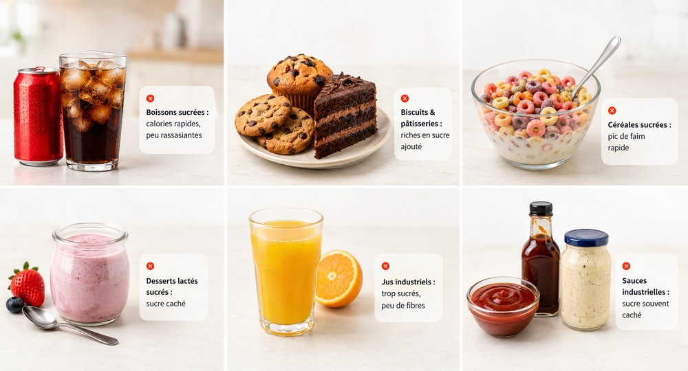Quels aliments éviter dans un régime sans sucre ?