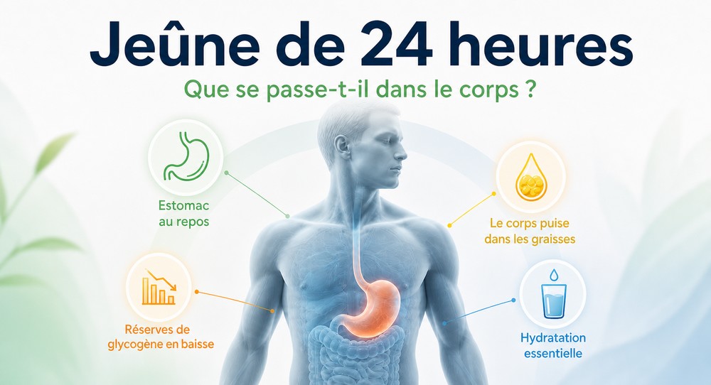 se passe-t-il dans le corps pendant un jeûne de 24 heures