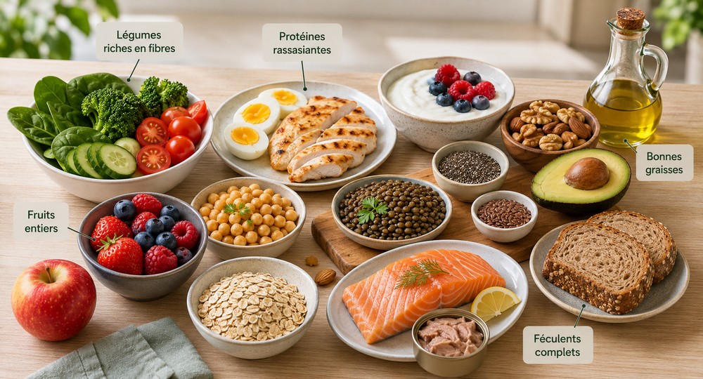 aliments manger dans un régime sans sucre