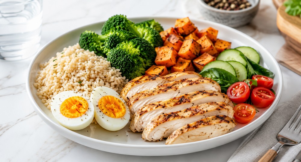 une assiette pour prendre du muscle