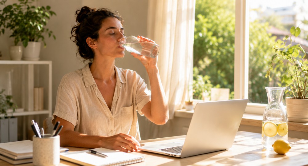 Hydratation pendant la journée