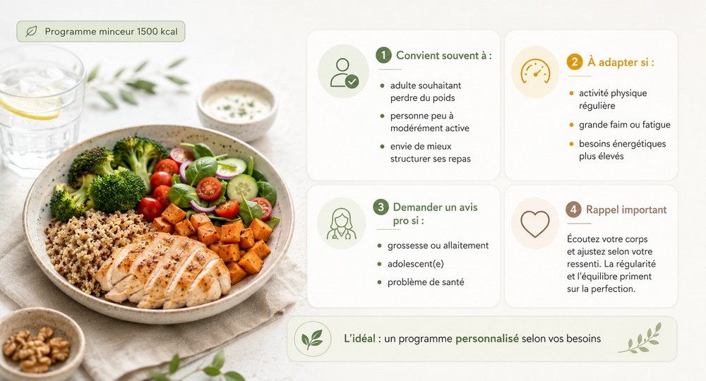 Programme minceur et alimentation équilibrée
