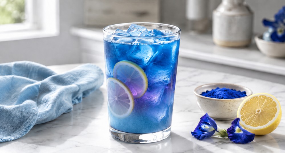 Recette Blue matcha citron glacé