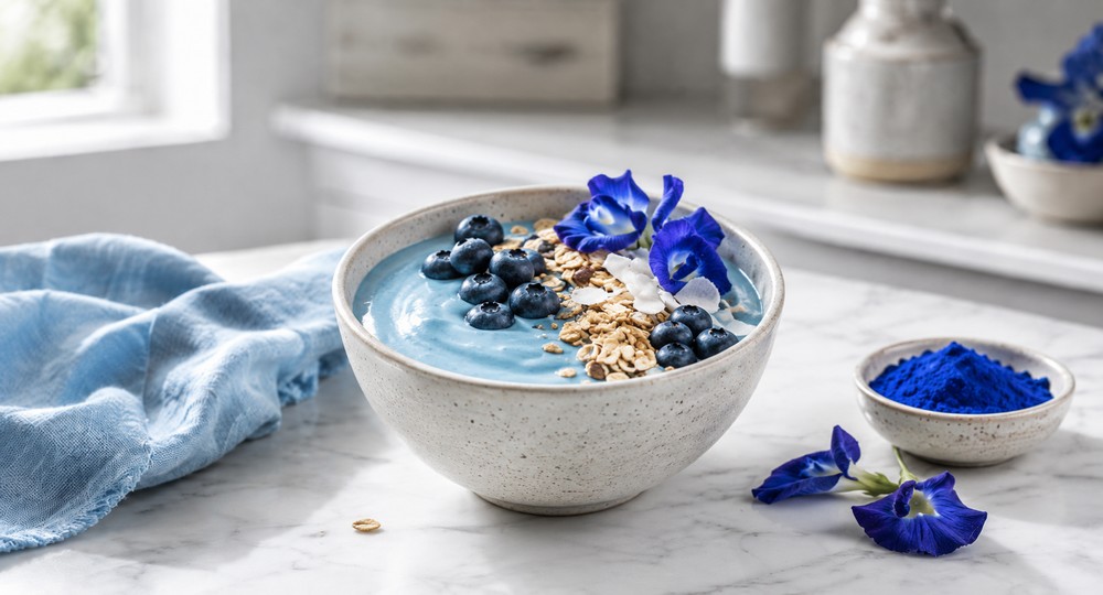 Recette Yaourt blue matcha healthy